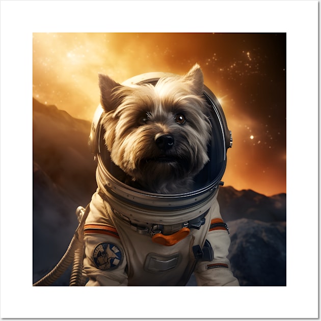 Astro Dog - Cairn Terrier Wall Art by Merchgard